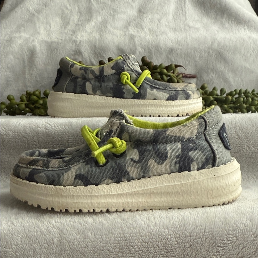 Hey Dude Toddler Camouflage Slip-On Sneakers - Size 5c